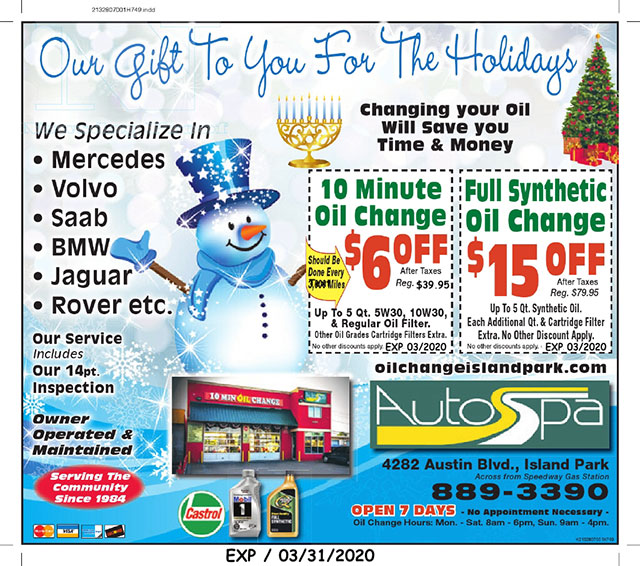 Oil Change Island Park Island Park Auto Spa Auto Services Specials