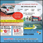 10 Minute Oil Change Auto Discount
